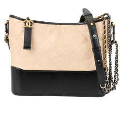 Medium Gabrielle, Leather, Beige/Black, 26935253 (2018-19), AC/DB, 2*
